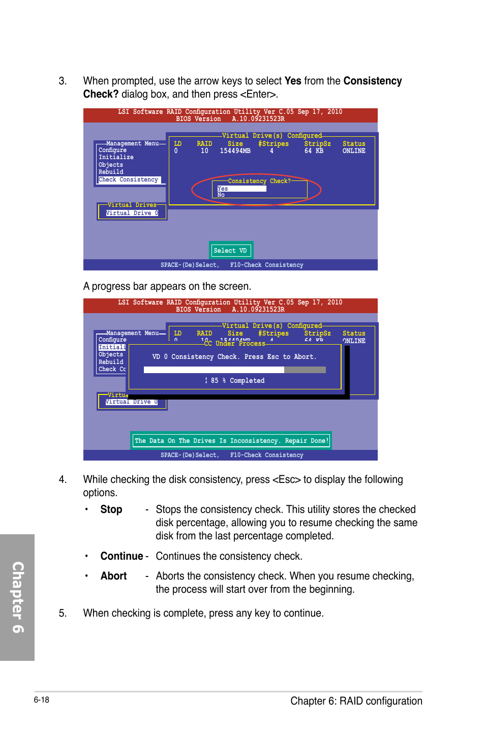 Chapter 6, Chapter 6: raid configuration | Asus TS700-X7/PS4 User Manual | Page 140 / 200