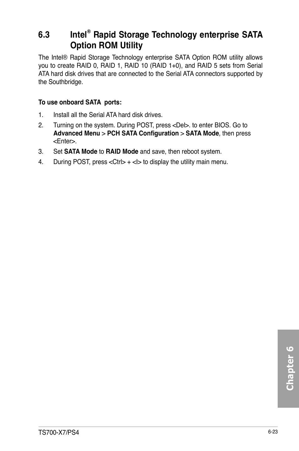 Chapter 6 6.3 intel | Asus TS700-X7/PS4 User Manual | Page 145 / 200