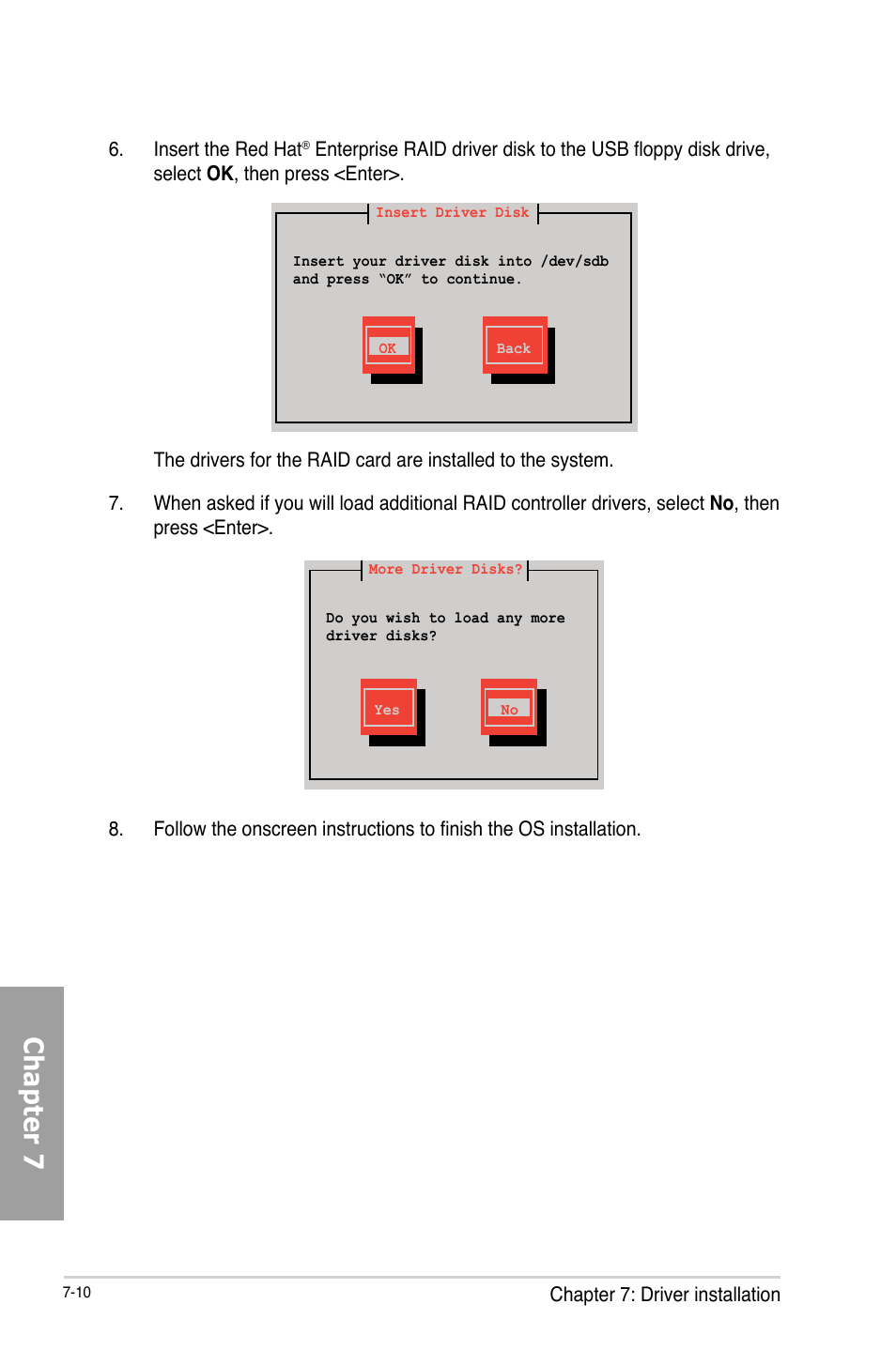 Chapter 7 | Asus TS700-X7/PS4 User Manual | Page 170 / 200