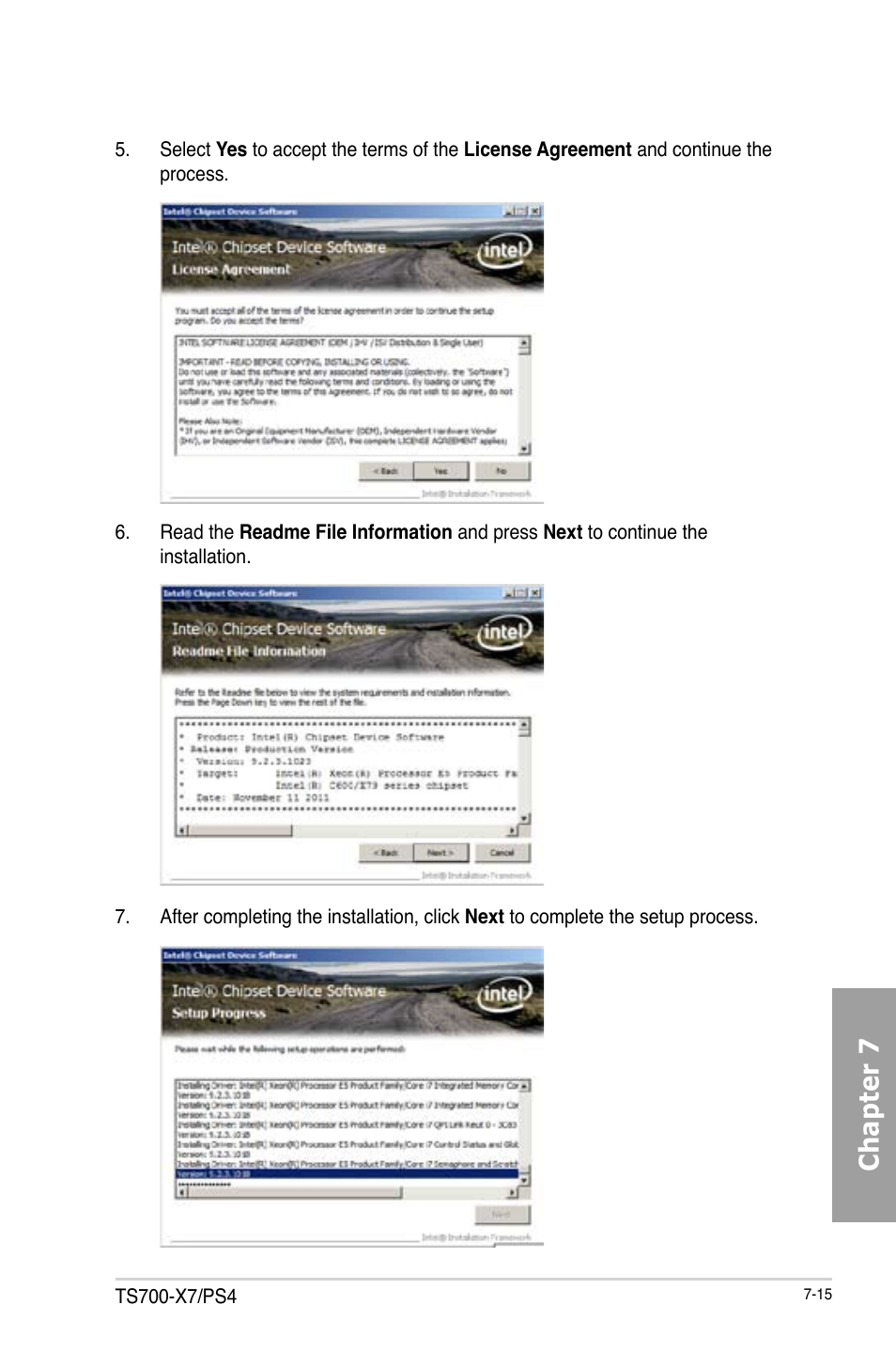 Chapter 7 | Asus TS700-X7/PS4 User Manual | Page 175 / 200