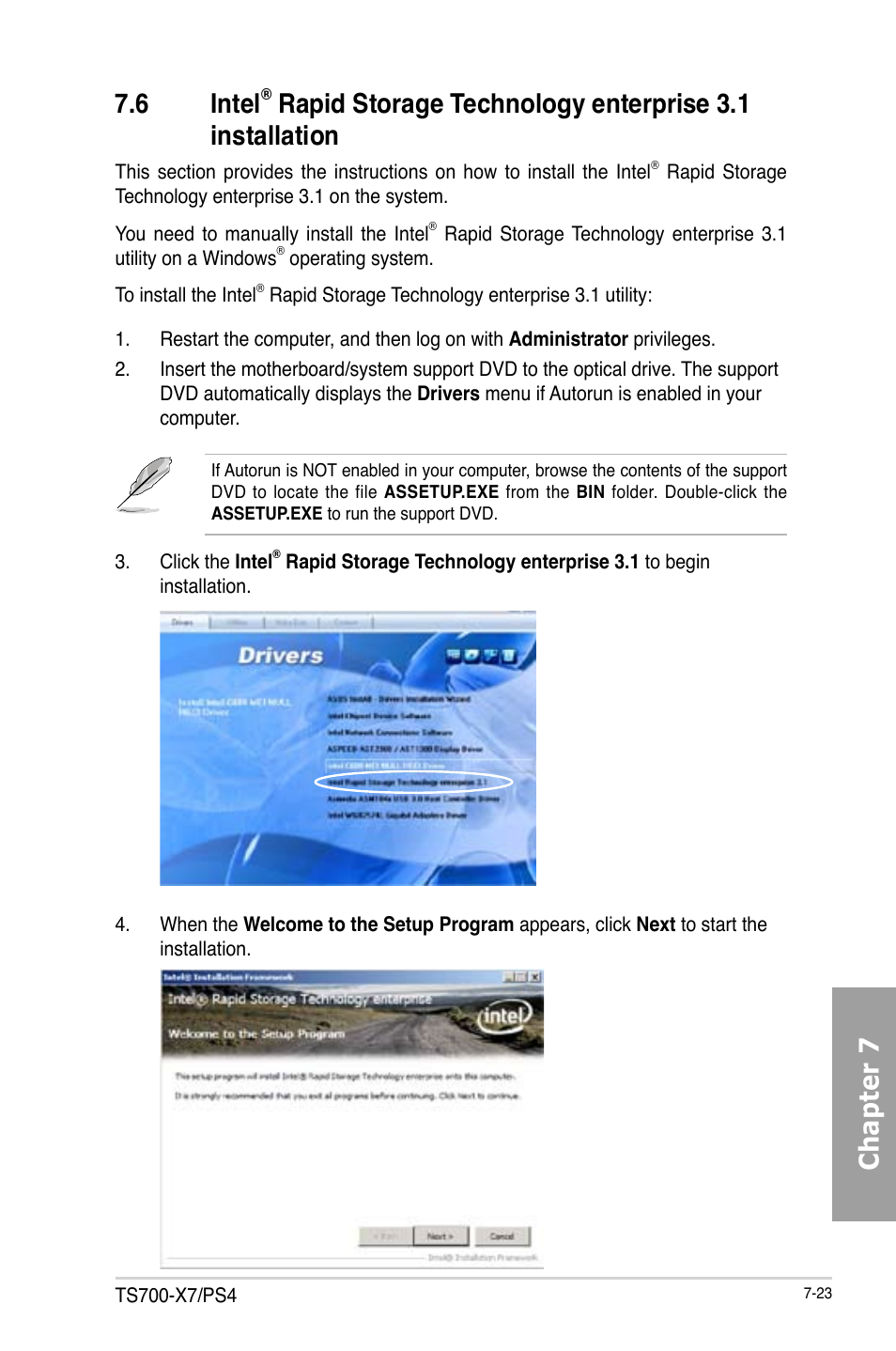 Chapter 7 7.6 intel | Asus TS700-X7/PS4 User Manual | Page 183 / 200