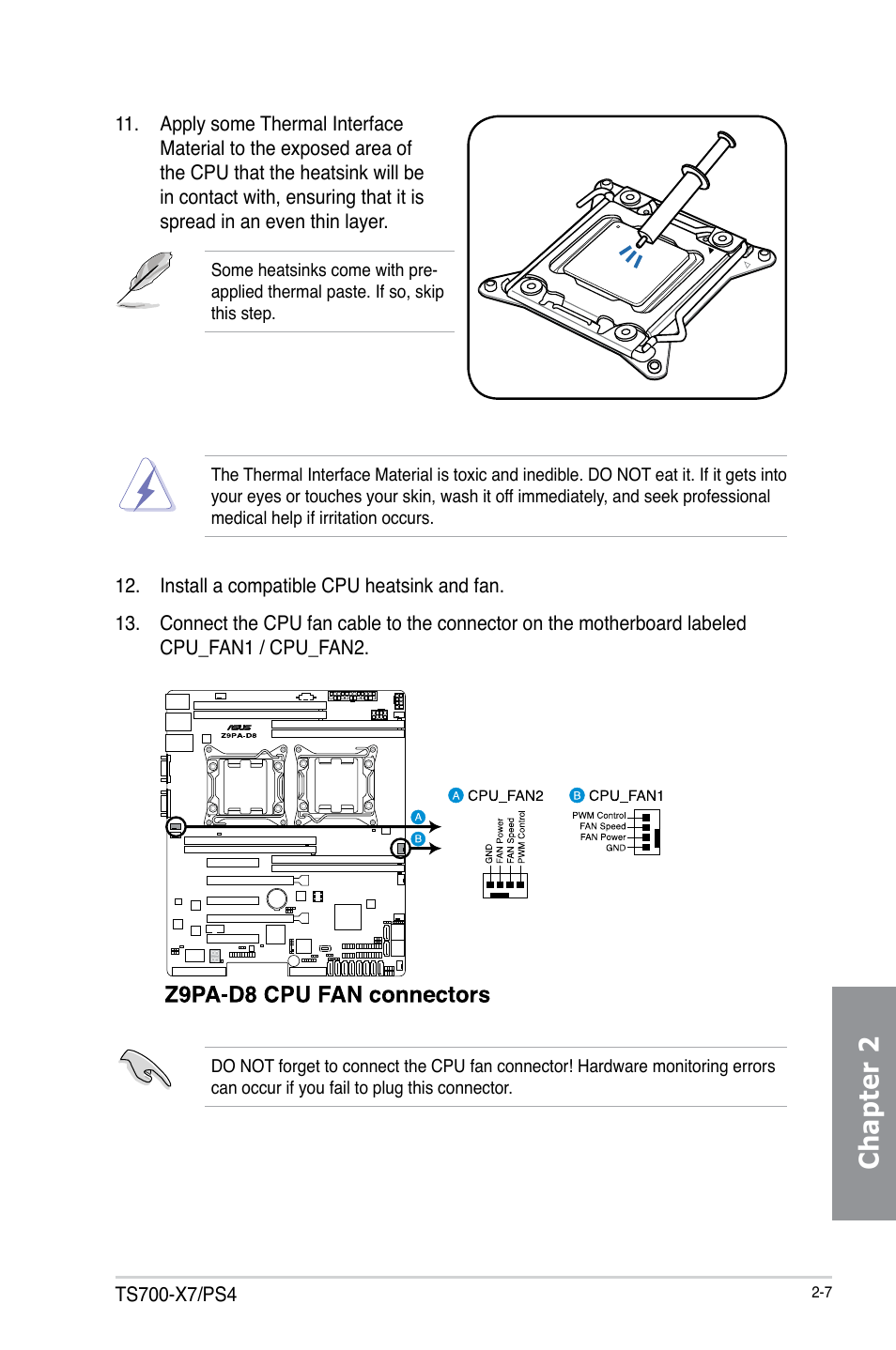 Chapter 2 | Asus TS700-X7/PS4 User Manual | Page 29 / 200