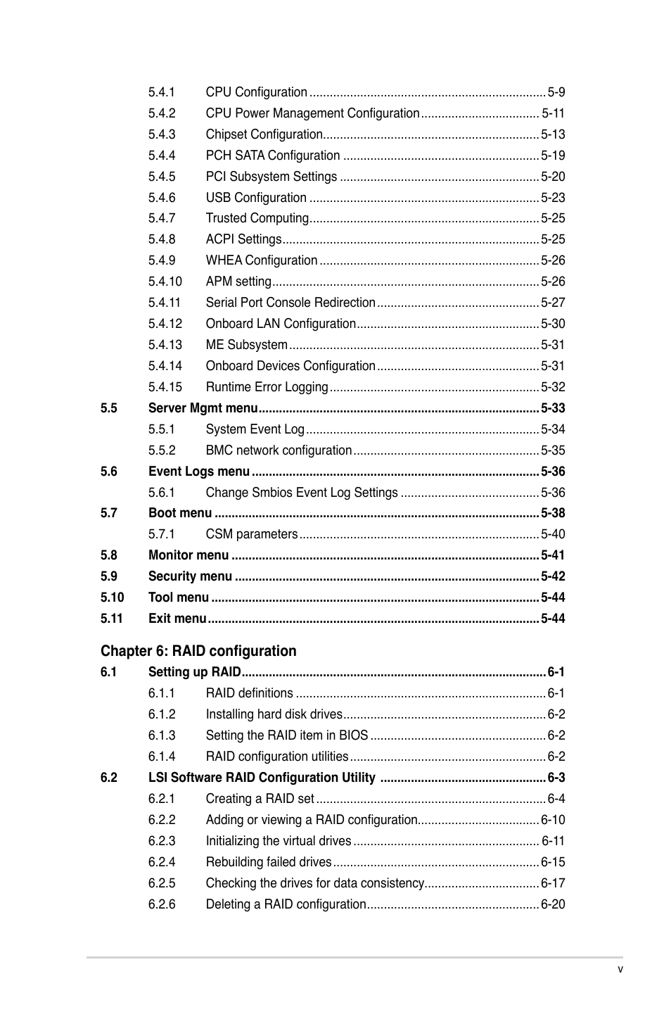 Asus TS700-X7/PS4 User Manual | Page 5 / 200