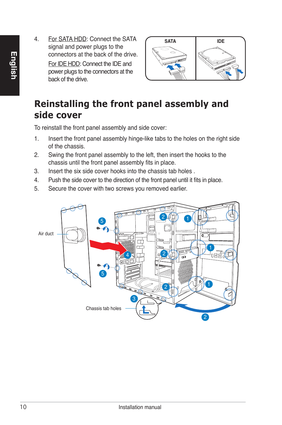 English | Asus V4-P5P43 User Manual | Page 10 / 100