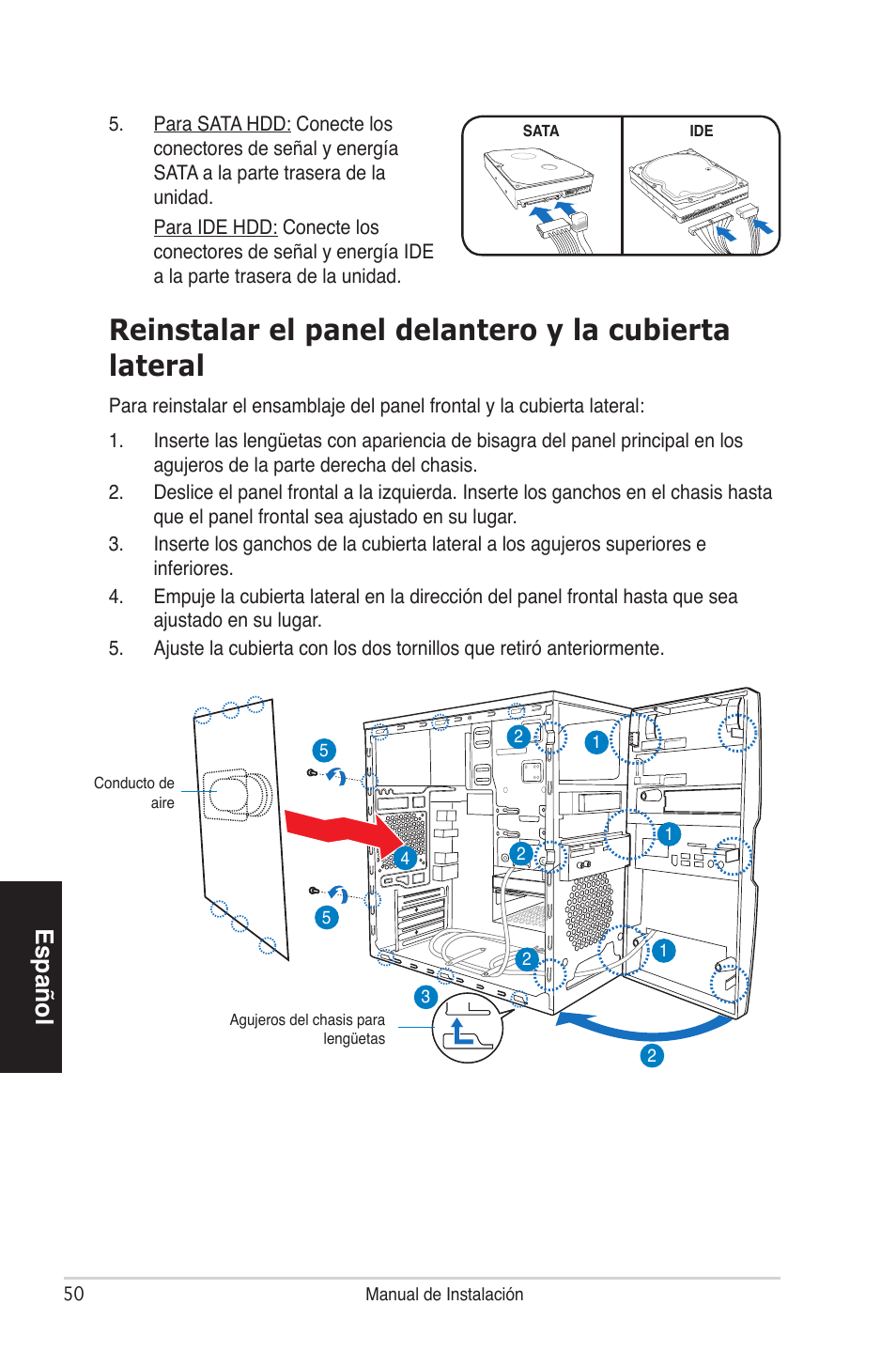 Español | Asus V4-P5P43 User Manual | Page 50 / 100