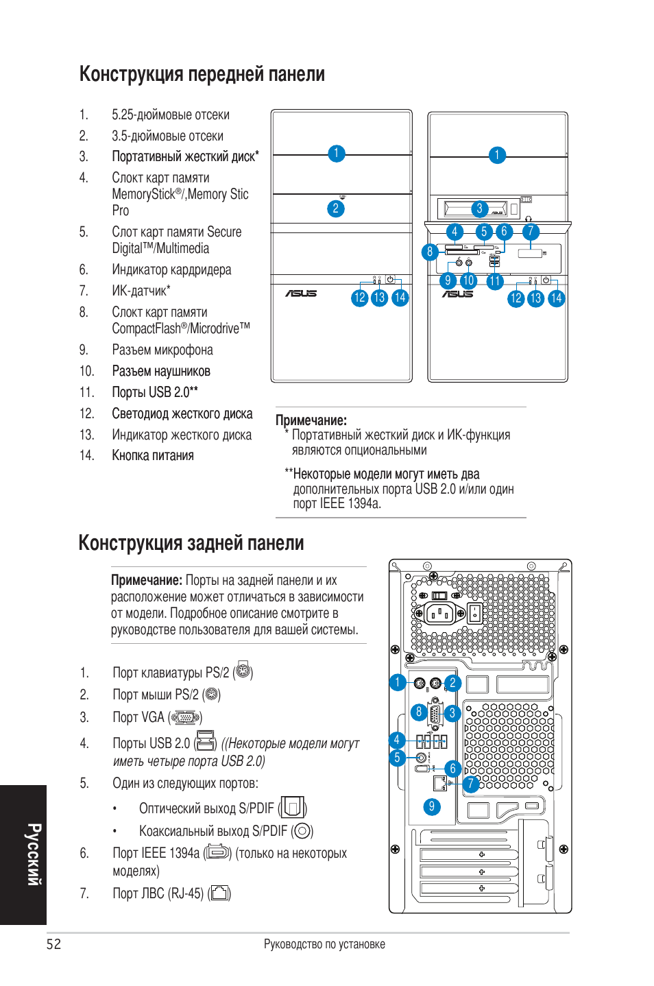 Ру сс ки й | Asus V4-P5P43 User Manual | Page 52 / 100