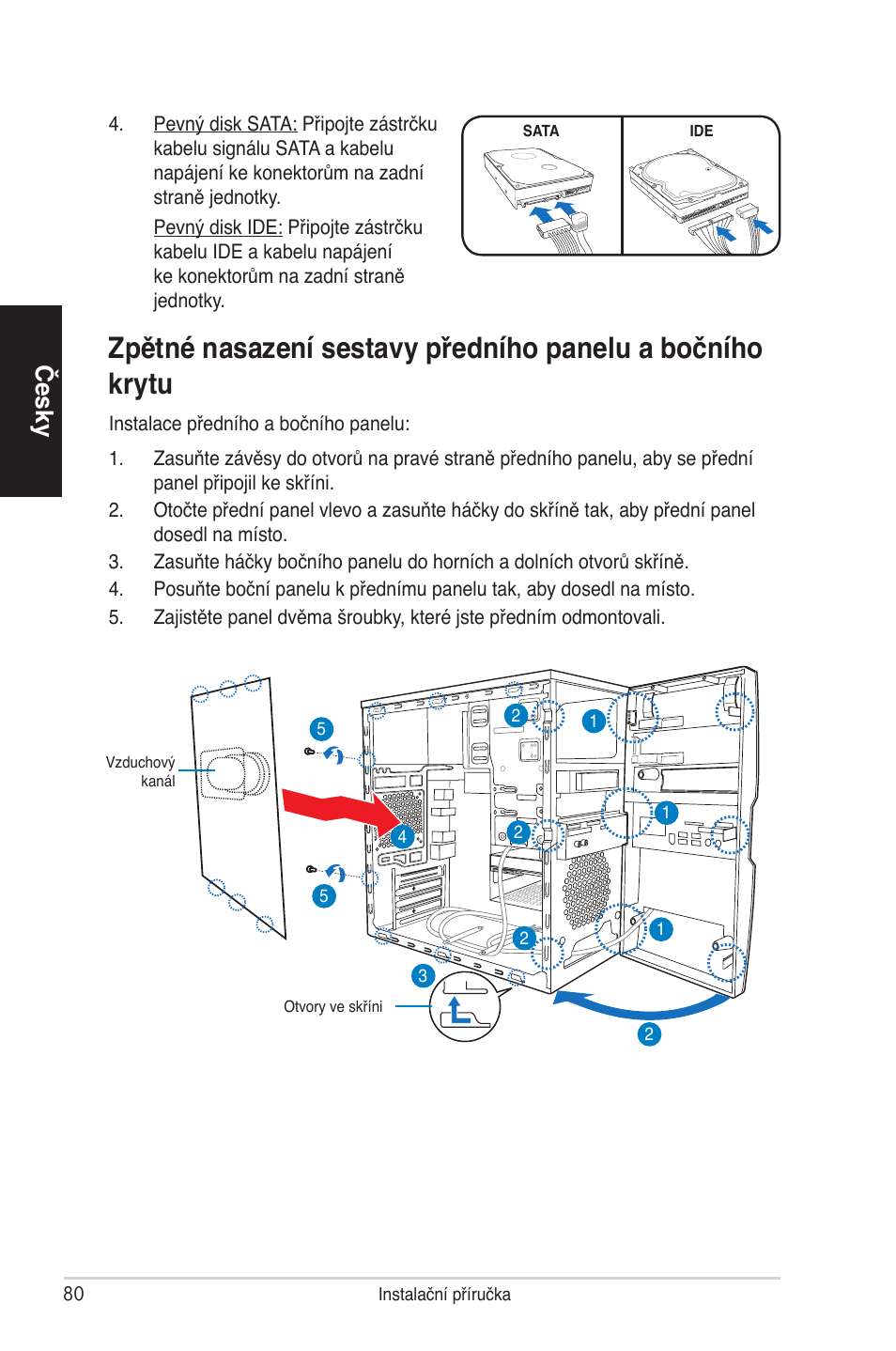 Česky | Asus V4-P5P43 User Manual | Page 80 / 100