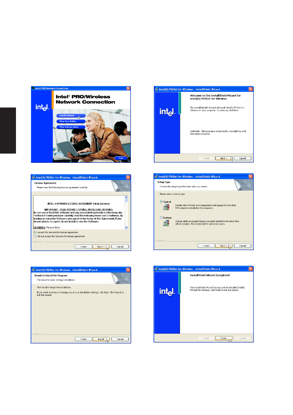 Intel wireless lan driver setup | Asus A3N User Manual | Page 22 / 118