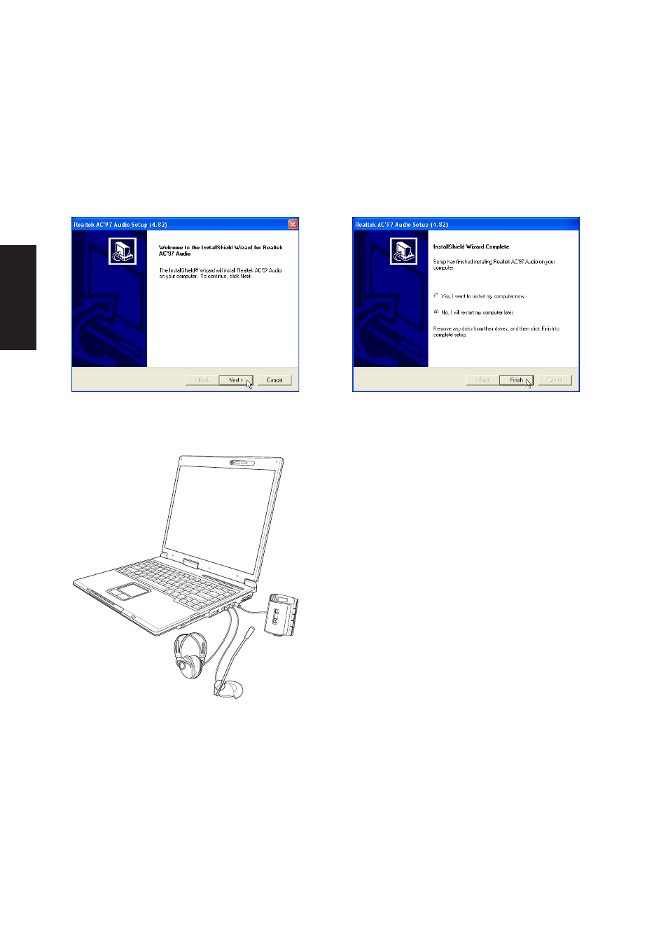 Audio setup | Asus A3N User Manual | Page 30 / 118