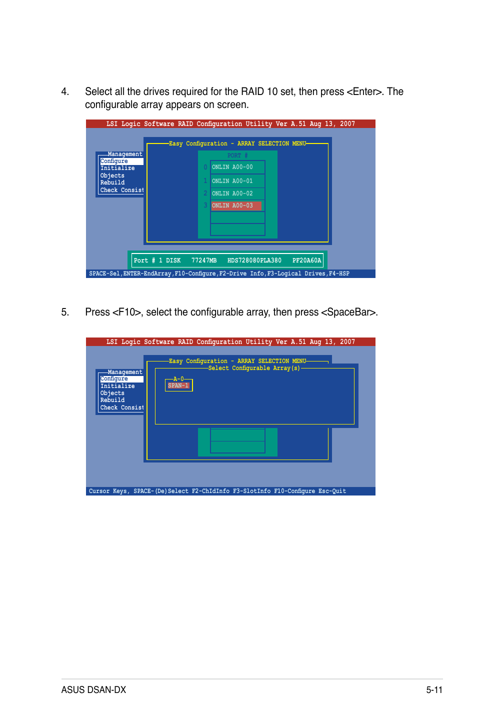 Asus dsan-dx 5-11 | Asus DSAN-DX User Manual | Page 109 / 162