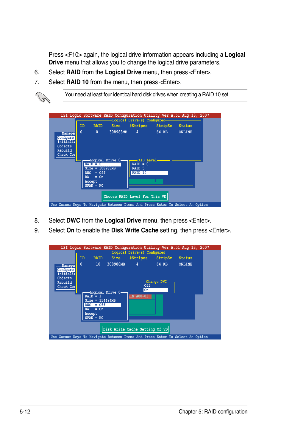 12 chapter 5: raid configuration | Asus DSAN-DX User Manual | Page 110 / 162