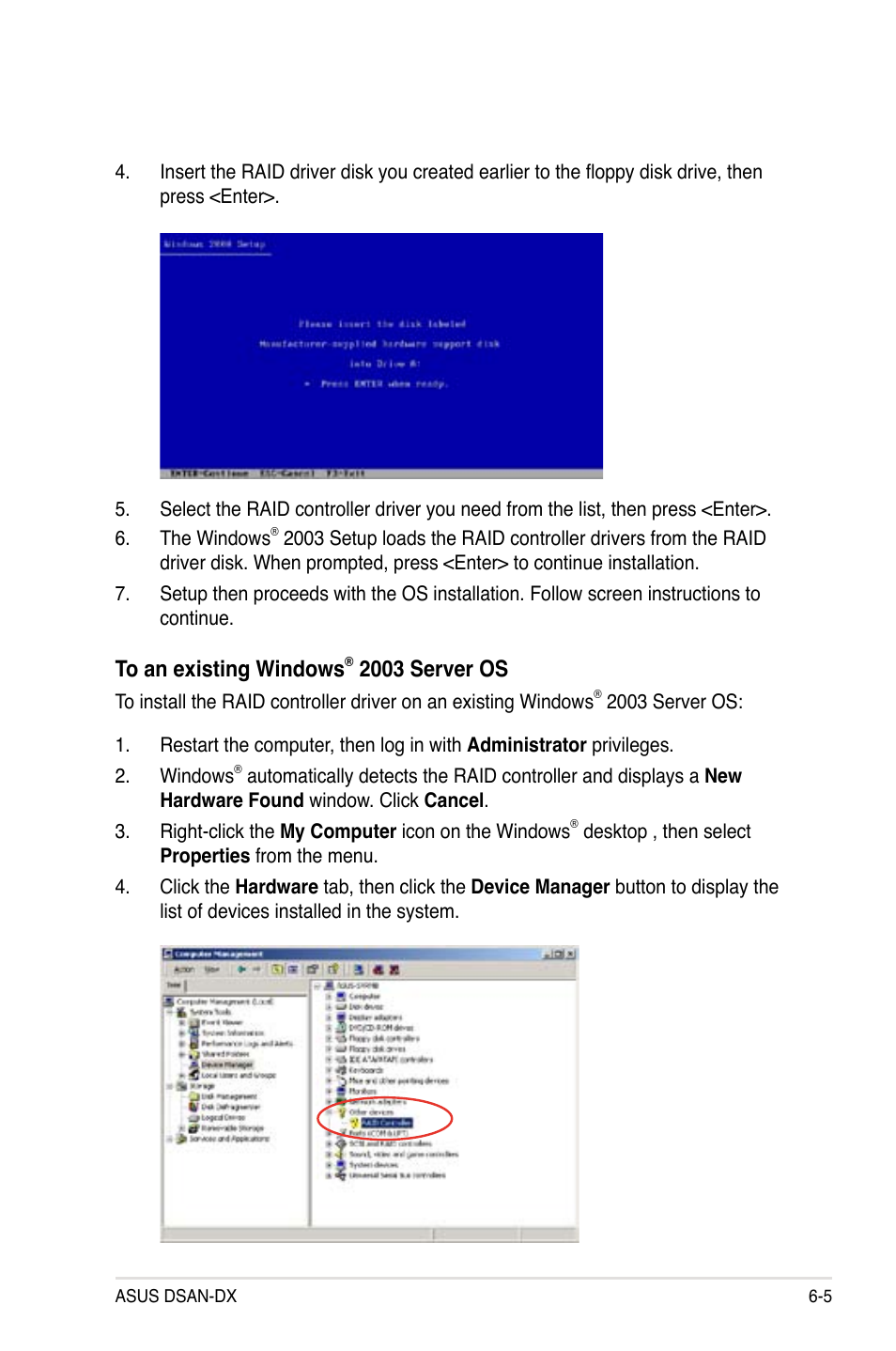 2003 server os | Asus DSAN-DX User Manual | Page 143 / 162