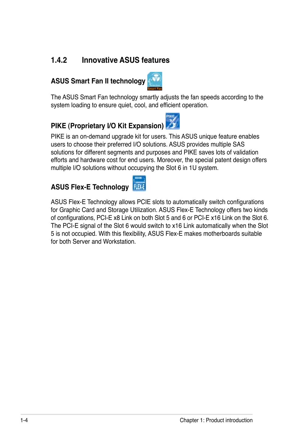 2 innovative asus features | Asus DSAN-DX User Manual | Page 18 / 162