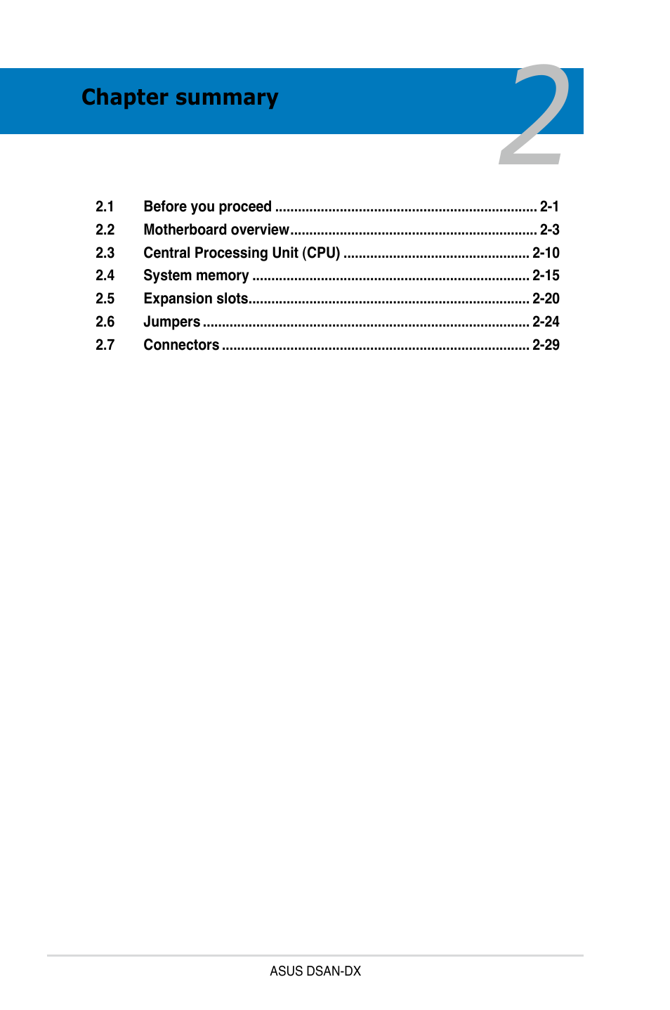 Asus DSAN-DX User Manual | Page 20 / 162