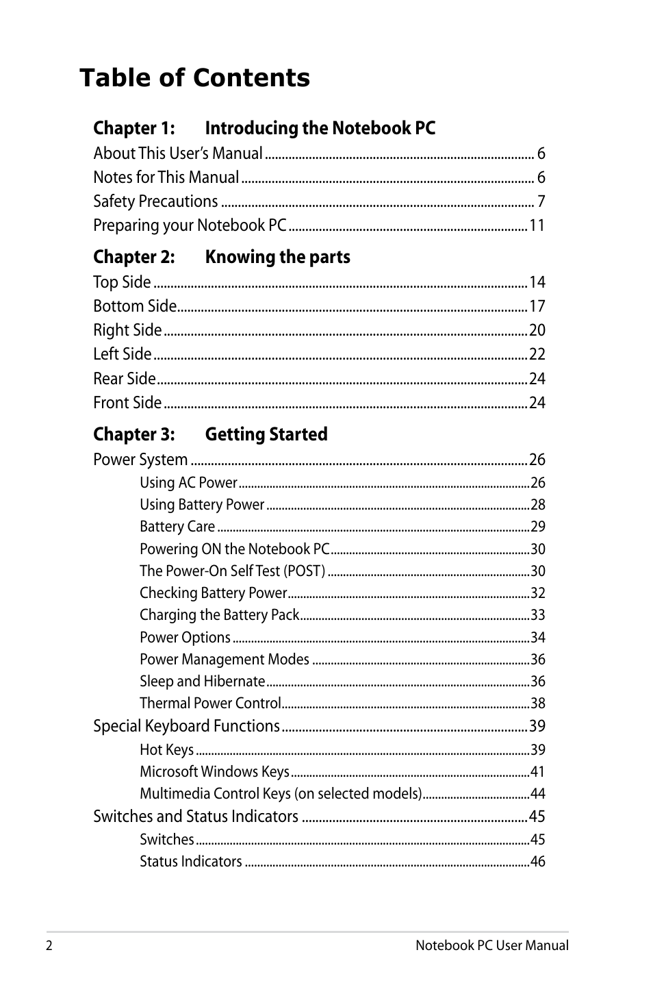 Asus G75VX User Manual | Page 2 / 126
