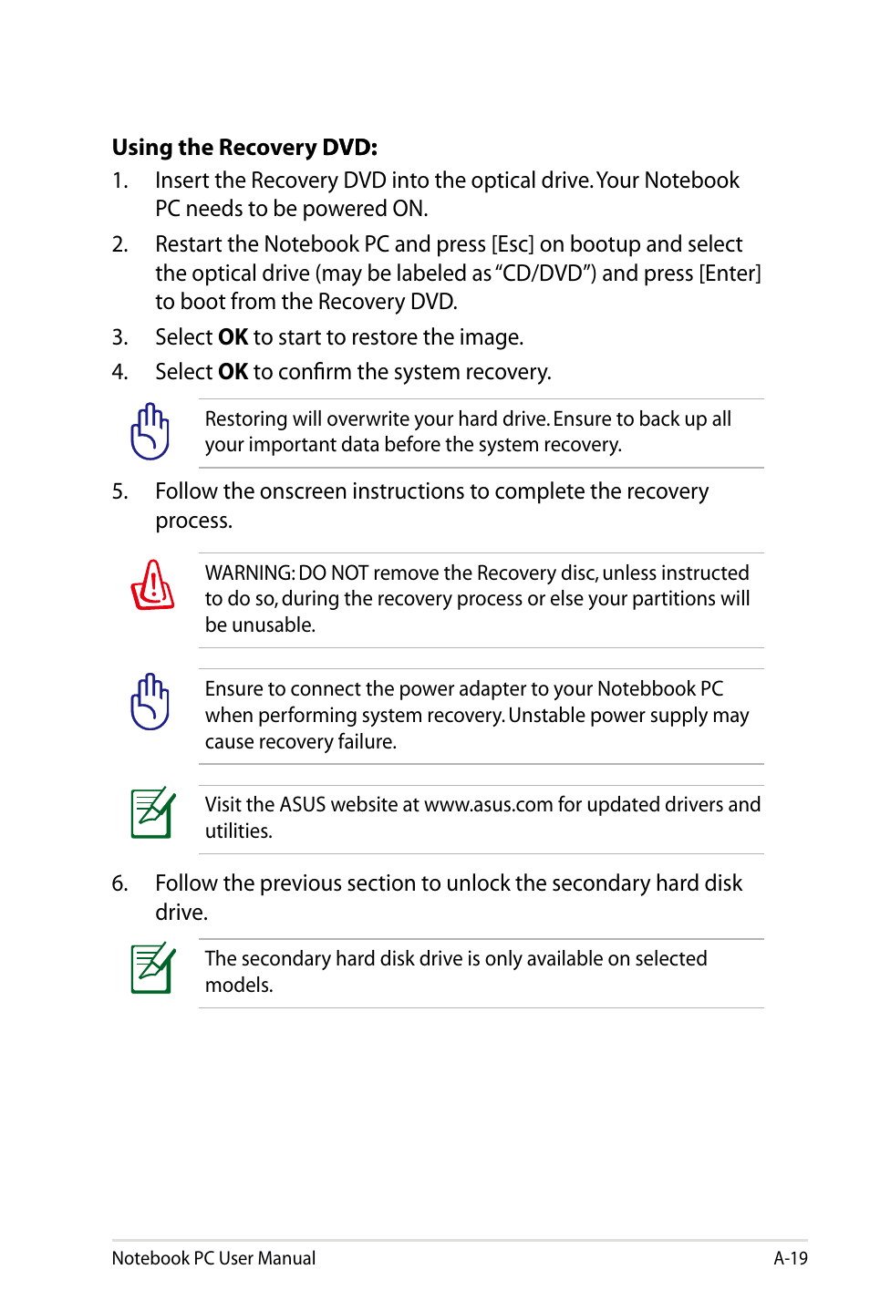 Asus G75VX User Manual | Page 97 / 126