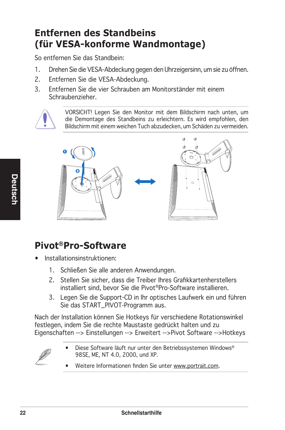 Pro-software | Asus PW201 User Manual | Page 26 / 124