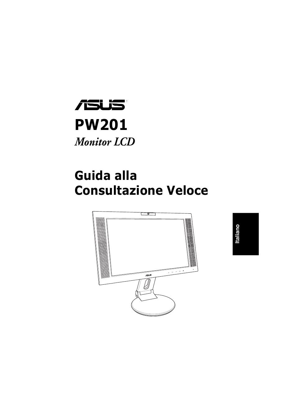 Pw201, Guida alla consultazione veloce | Asus PW201 User Manual | Page 29 / 124