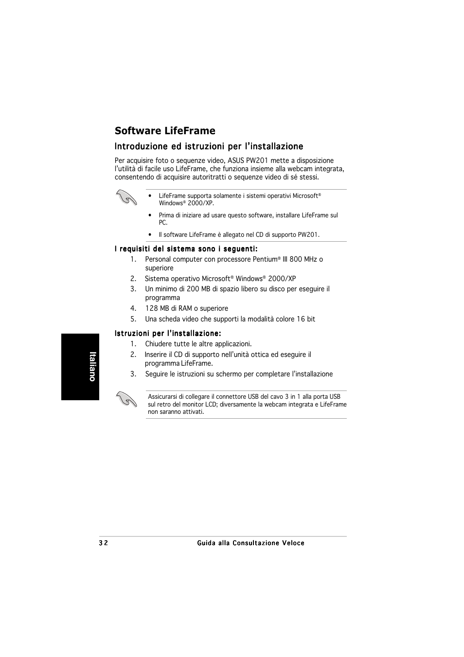 Software lifeframe | Asus PW201 User Manual | Page 36 / 124