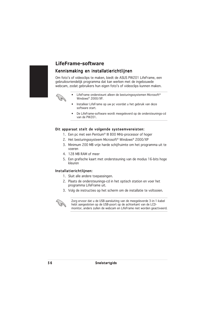 Lifeframe-software | Asus PW201 User Manual | Page 60 / 124