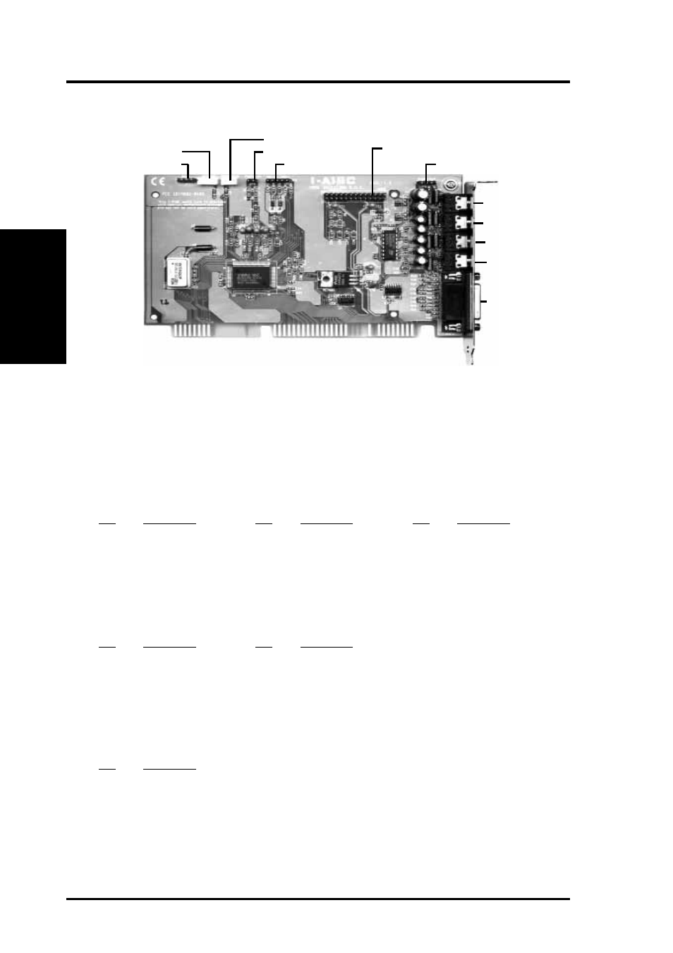 Vii. i-a16c audio card, Layout and connectors, Connectors | Asus P/I-P55SP4V User Manual | Page 64 / 96