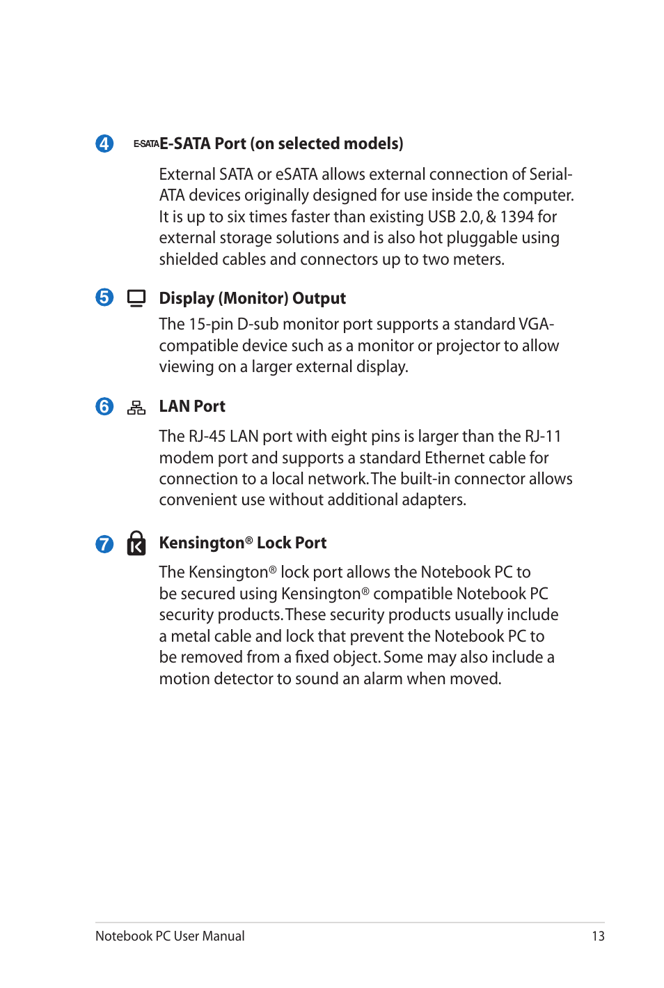 Asus G72gx User Manual | Page 13 / 28
