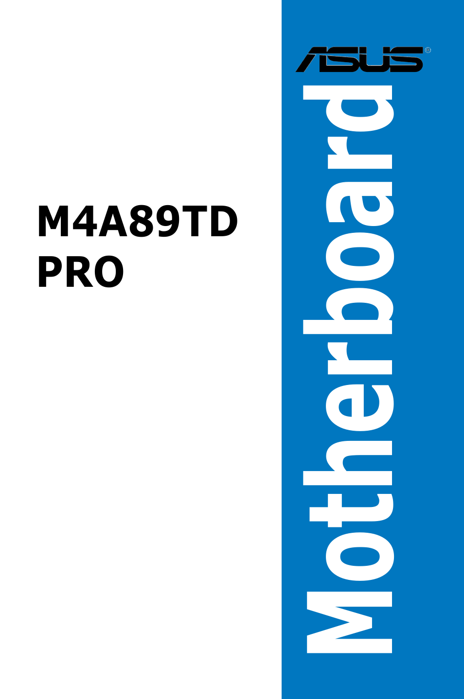 Asus M4A89TD PRO/USB3 User Manual | 120 pages