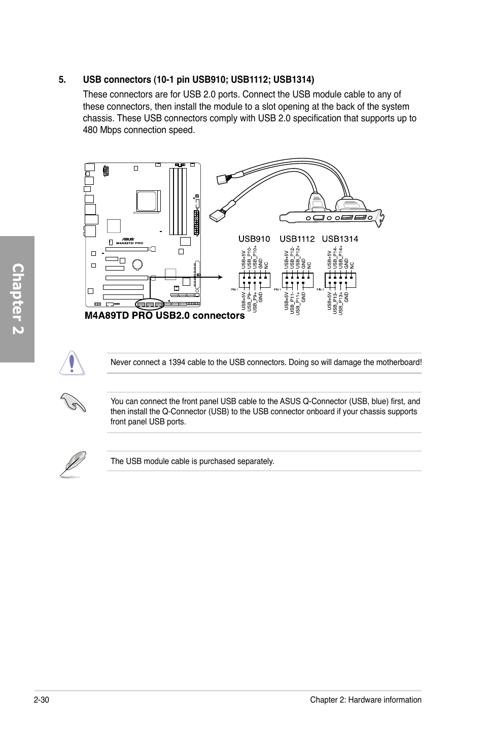 Chapter 2 | Asus M4A89TD PRO/USB3 User Manual | Page 48 / 120