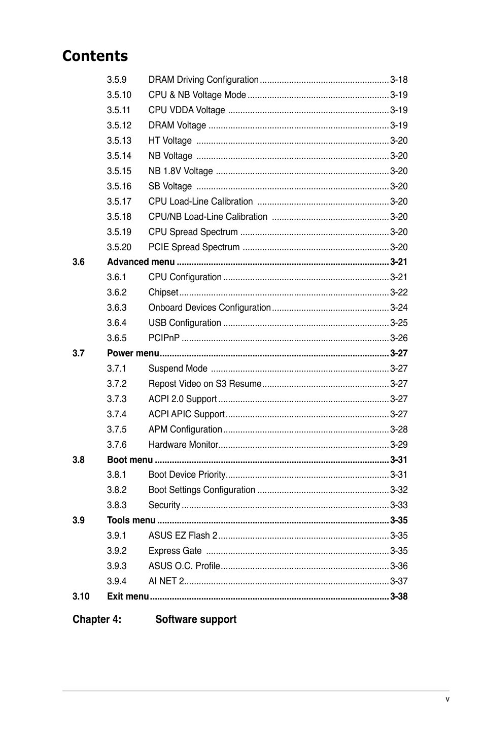 Asus M4A89TD PRO/USB3 User Manual | Page 5 / 120