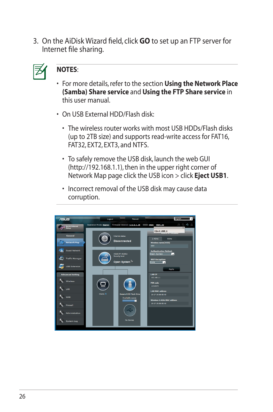 Asus RT-AC66U User Manual | Page 26 / 70