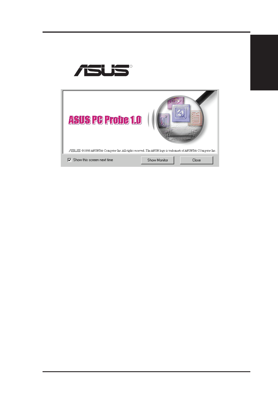 Pc probe user’s manual, A. pc probe utility | Asus P2L-N User Manual | Page 57 / 120