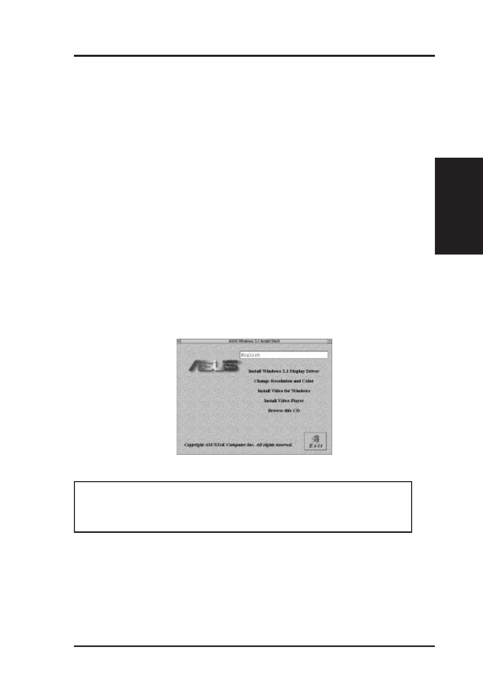 B. video driver, Software mpeg & video player for windows 3.x | Asus P2L-N User Manual | Page 71 / 120