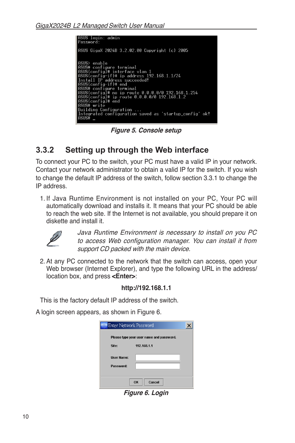 2 setting up through the web interface | Asus GigaX2024B User Manual | Page 22 / 102