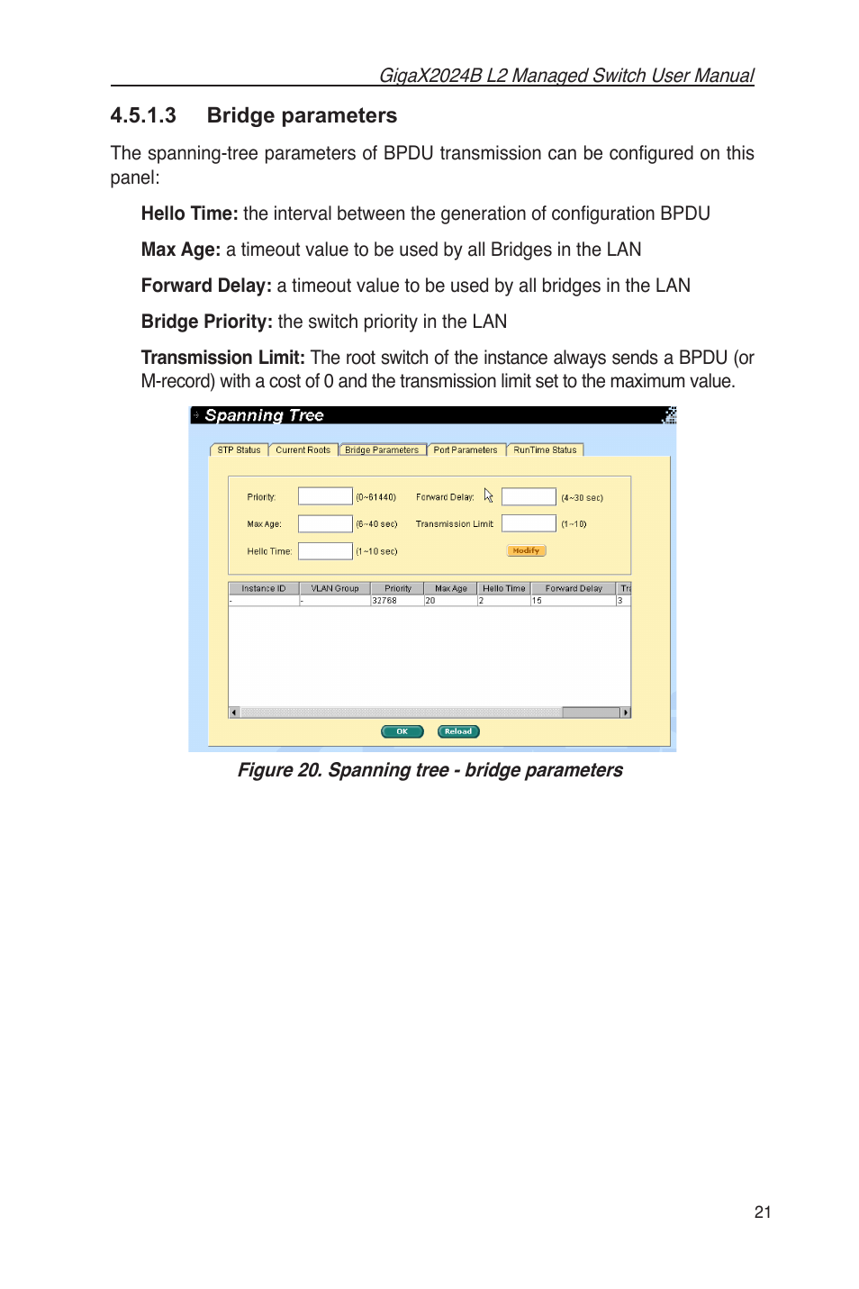 3 bridge parameters | Asus GigaX2024B User Manual | Page 33 / 102