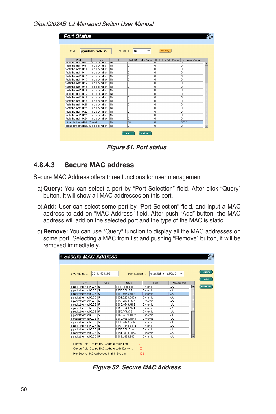 3 secure mac address | Asus GigaX2024B User Manual | Page 62 / 102