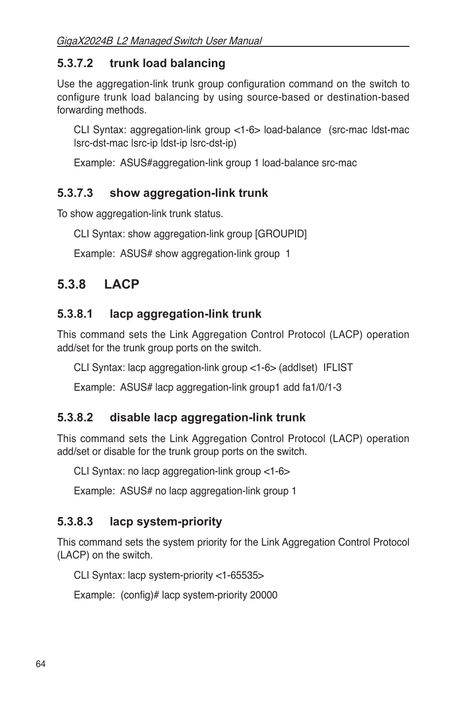 8 lacp | Asus GigaX2024B User Manual | Page 76 / 102