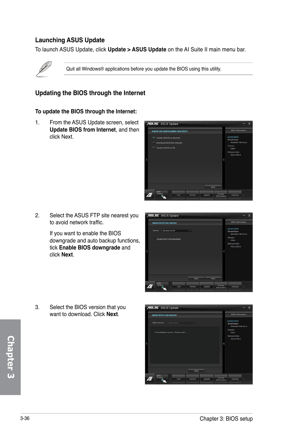 Chapter 3 | Asus M5A99FX PRO R2.0 User Manual | Page 108 / 178