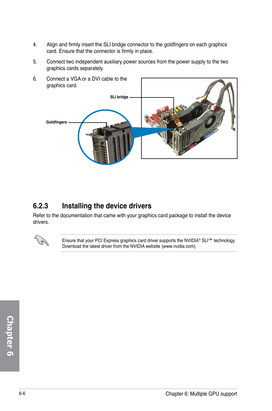 3 installing the device drivers, Installing the device drivers -6, Chapter 6 | Asus M5A99FX PRO R2.0 User Manual | Page 170 / 178