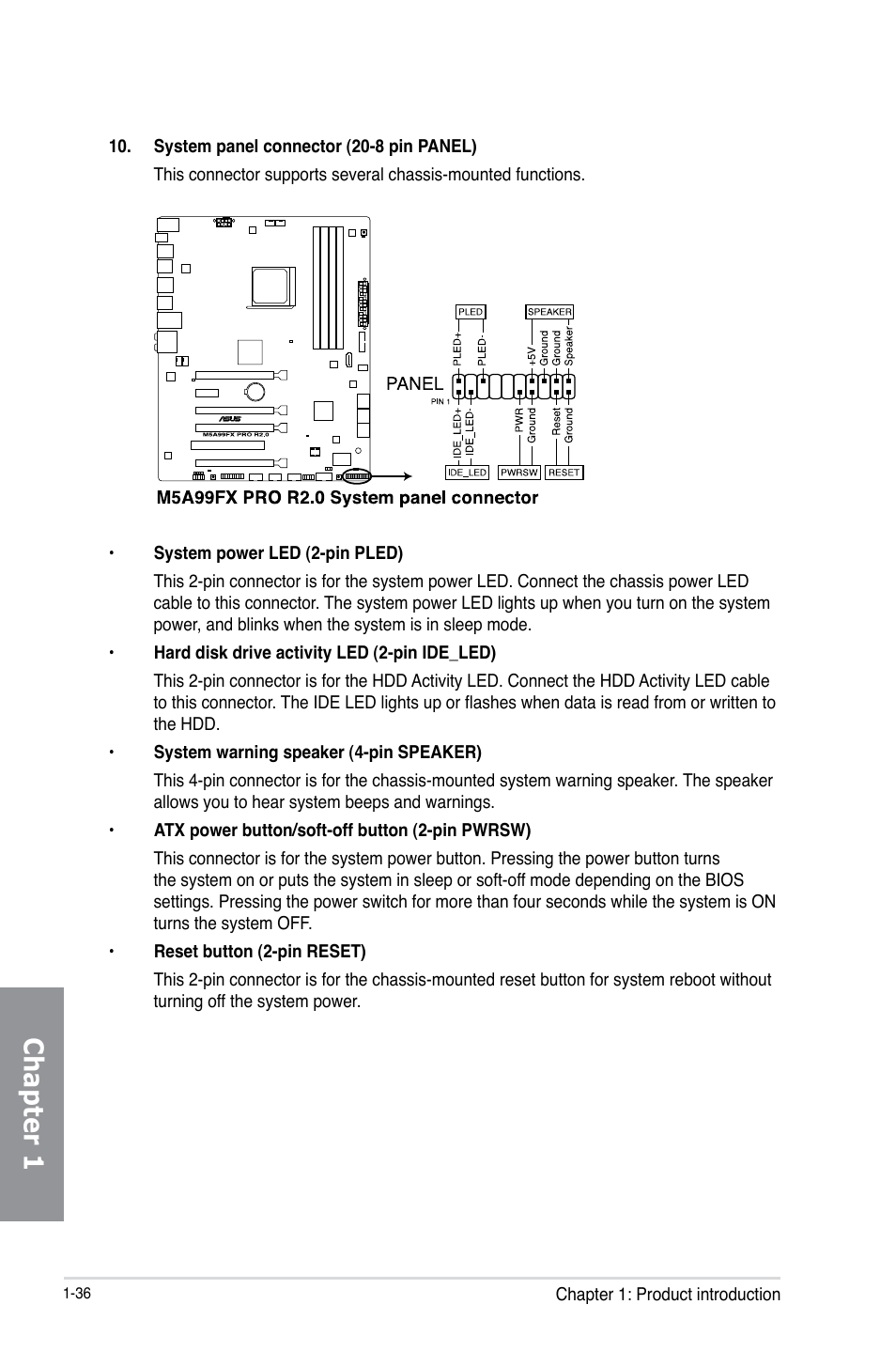 Chapter 1 | Asus M5A99FX PRO R2.0 User Manual | Page 50 / 178