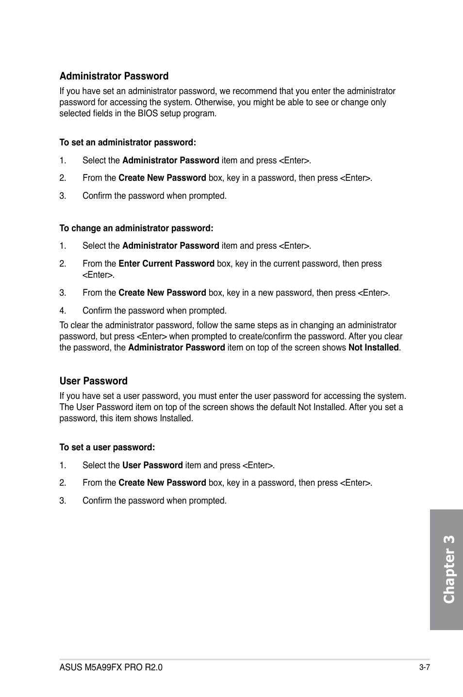 Chapter 3 | Asus M5A99FX PRO R2.0 User Manual | Page 79 / 178