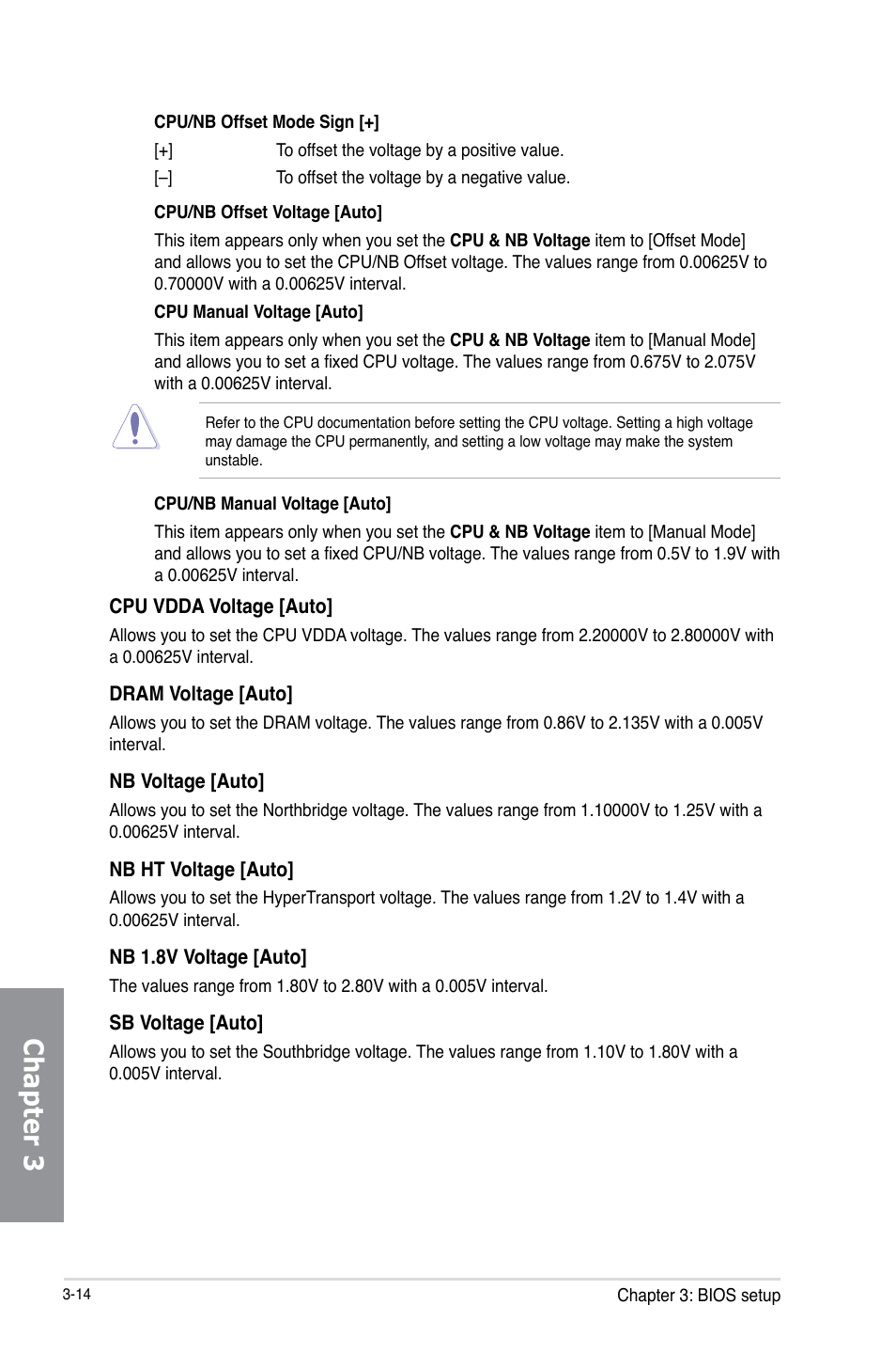 Chapter 3 | Asus M5A99FX PRO R2.0 User Manual | Page 86 / 178