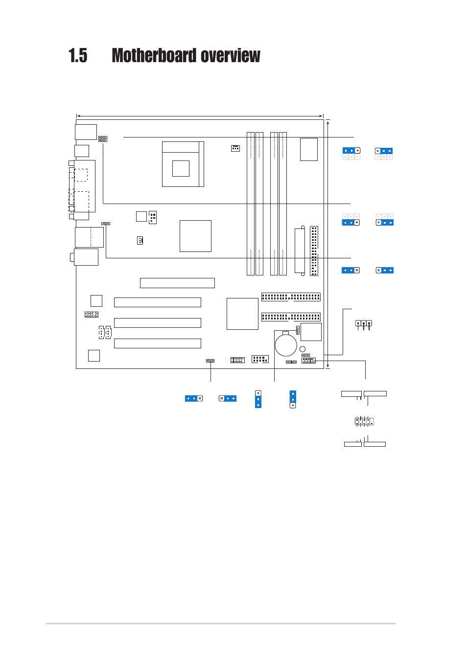 5 motherboard overview, 1 motherboard layout, 6 chapter 1: product introduction | F_panel1, Pci1, Pci2 pci3, Ati ixp200 | Asus P4R800-VM User Manual | Page 16 / 64