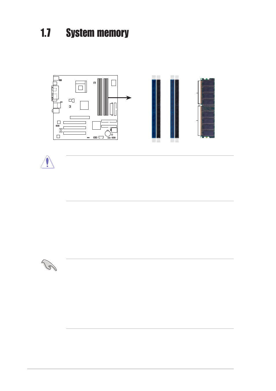 1 dimm sockets location | Asus P4R800-VM User Manual | Page 20 / 64