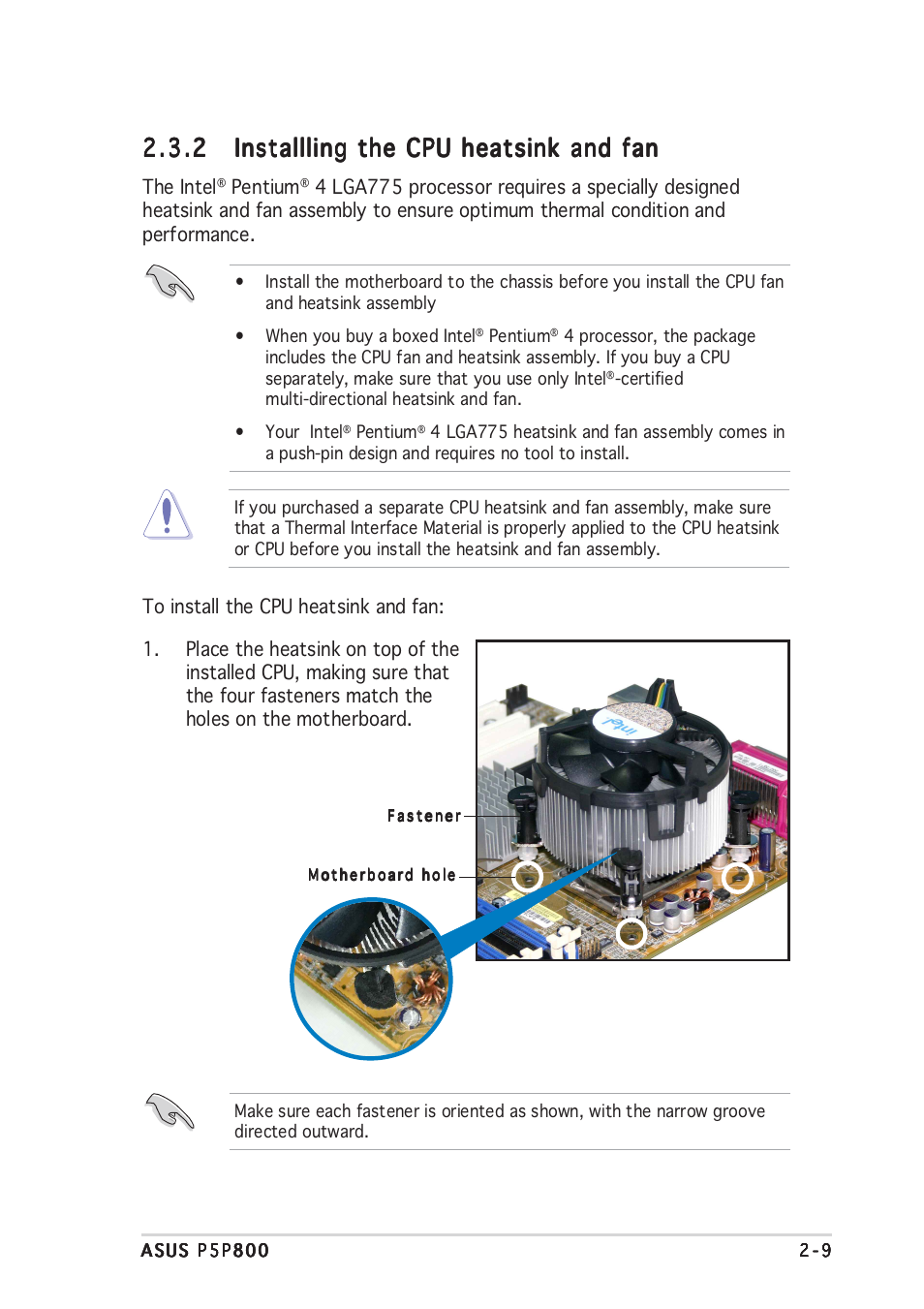 Asus P5P800 User Manual | Page 29 / 116