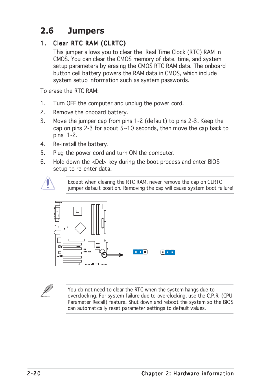 6 jumpers | Asus P5P800 User Manual | Page 40 / 116