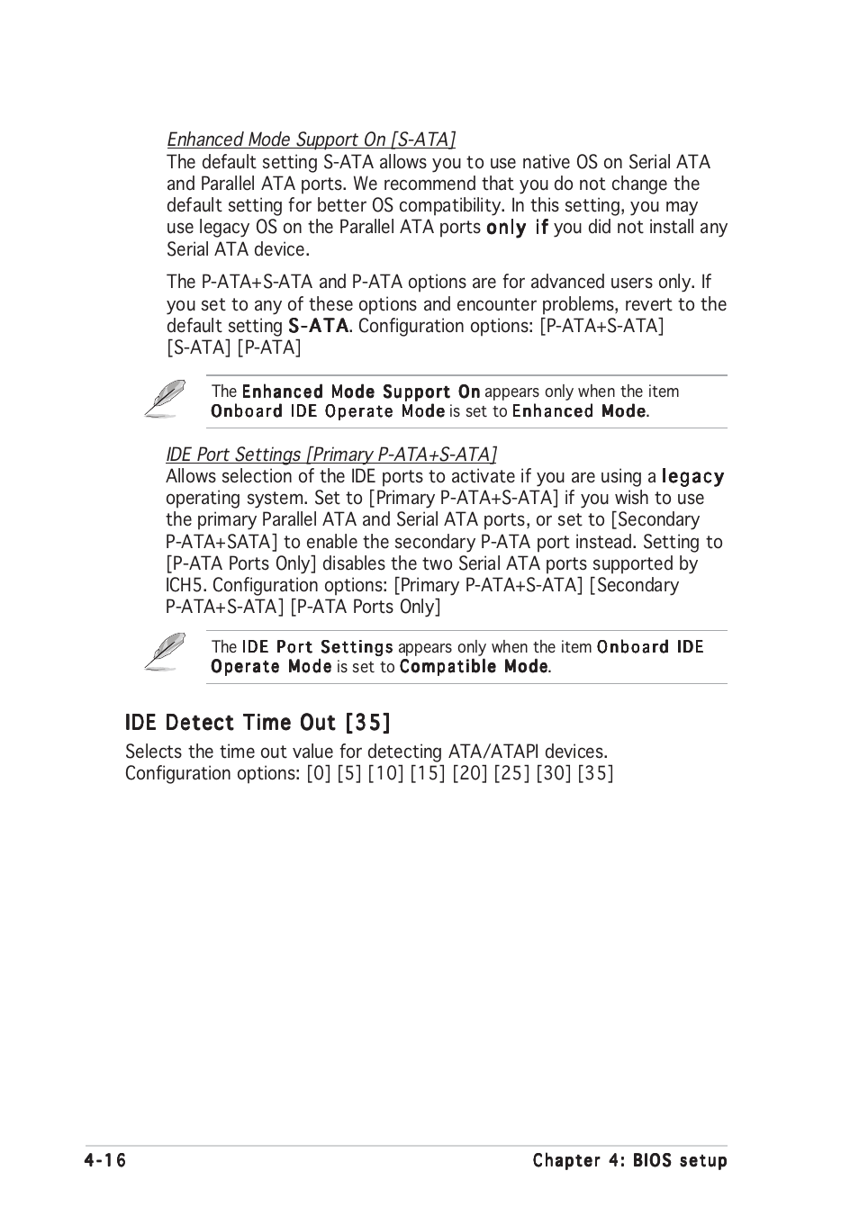 Ide detect time out [35 | Asus P5P800 User Manual | Page 76 / 116