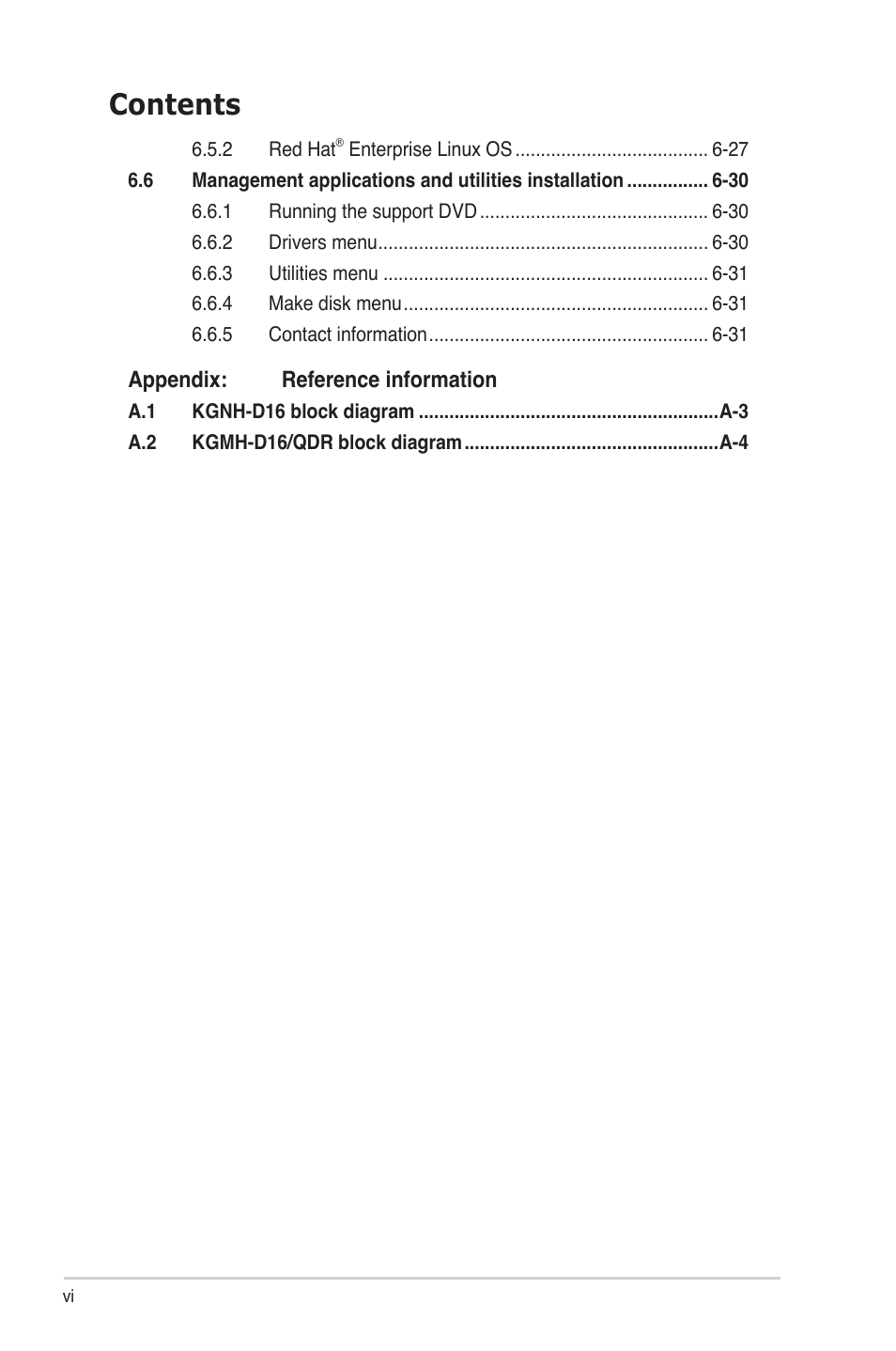 Asus KGNH-D16 User Manual | Page 6 / 152