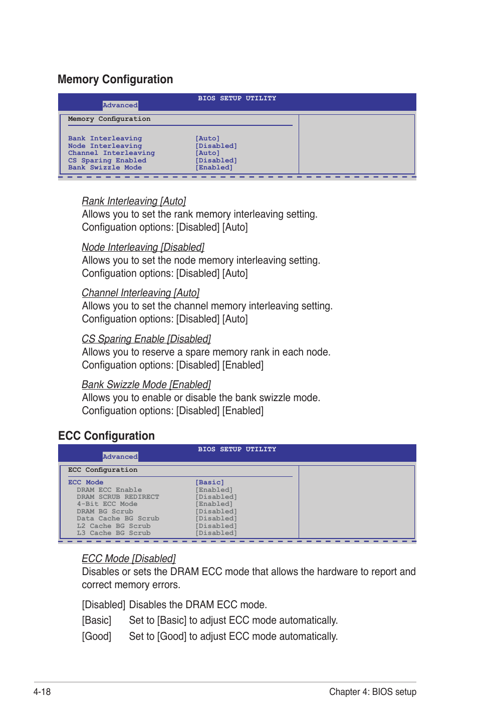 Ecc configuration | Asus KGNH-D16 User Manual | Page 76 / 152