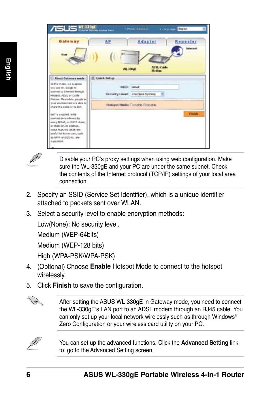 Asus WL-330gE User Manual | Page 6 / 10