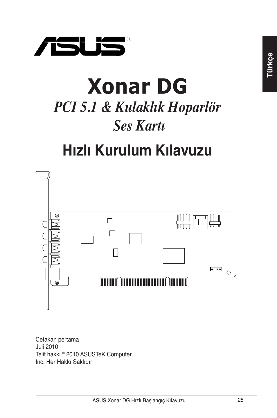 Xonar dg | Asus Xonar DG User Manual | Page 25 / 32